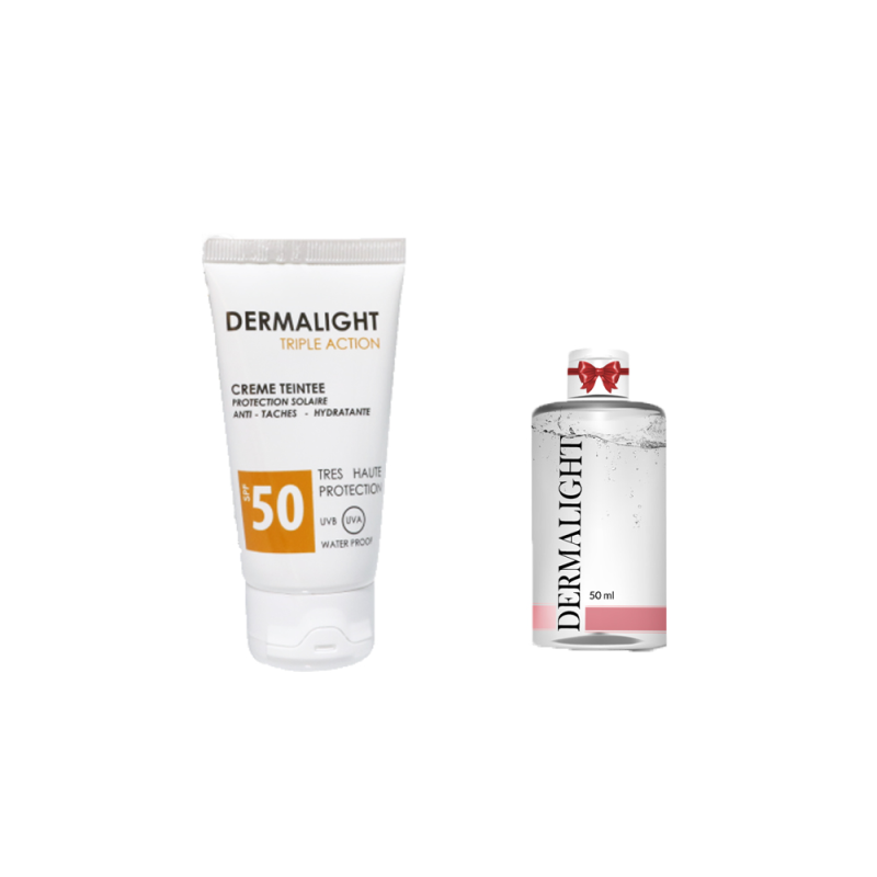 Proderma DERMALIGHT triple action  Crème teintée SPF 50 +