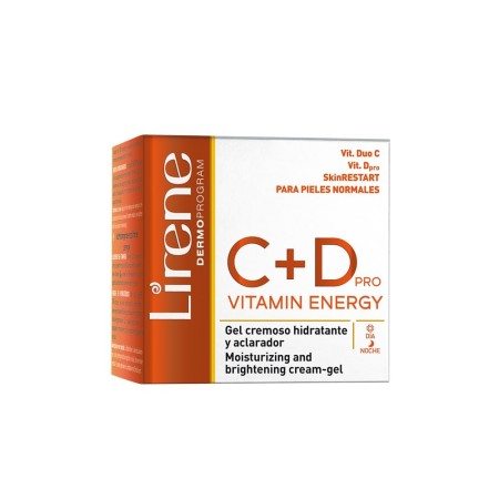 LIRENE C+D PRO VITAMIN ENERGY GEL-CRÈME DE JOUR HYDRATANT ET ÉCLAIRCISSANT - NORMALE À MIXTE 50ML