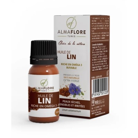 ALMAFLORE Huile de LIN, 10ML