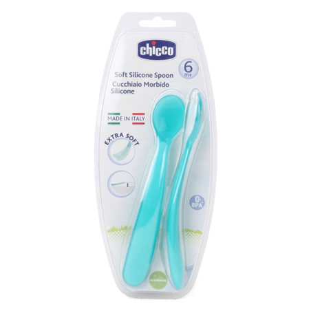 CHICCO MA PREMIÈRE CUILLÈRE SOUPLE BOUT SILICONE – 6M+