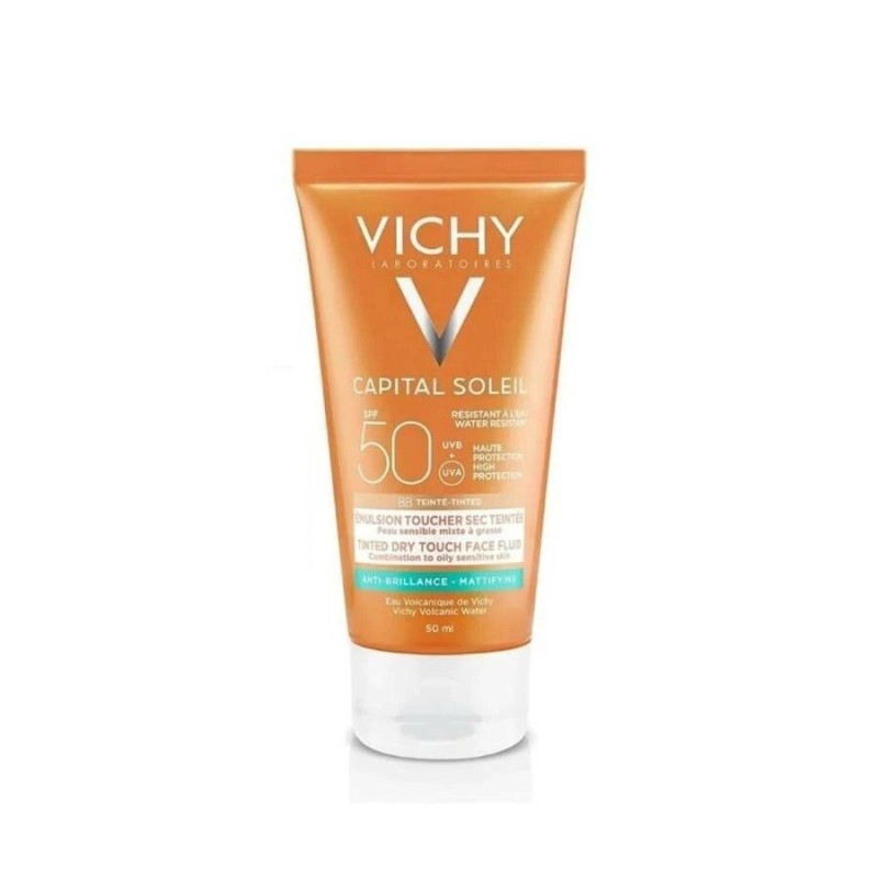 VICHY CAPITAL SOLEIL ÉMULSION TOUCHER SEC SPF 50+, 50ML