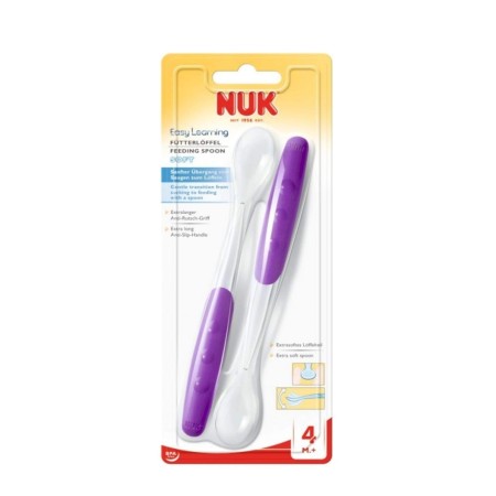 NUK Deux cuillères 4m+ violet