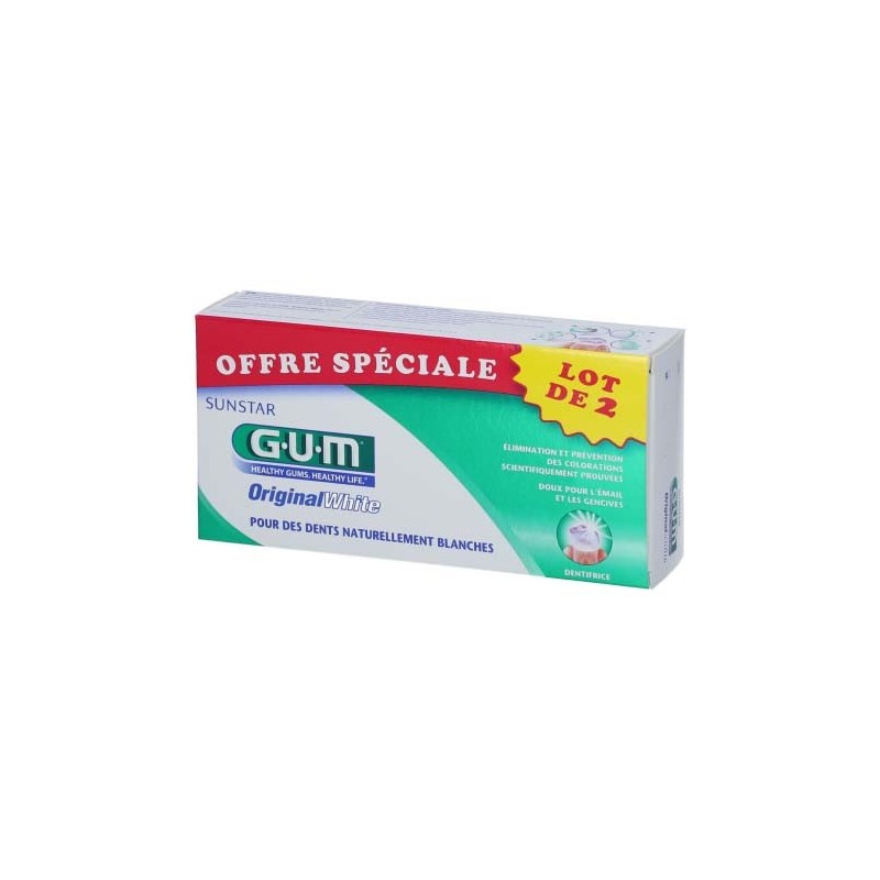 GUM DENTIFRICE ORIGINAL WHITE DUO