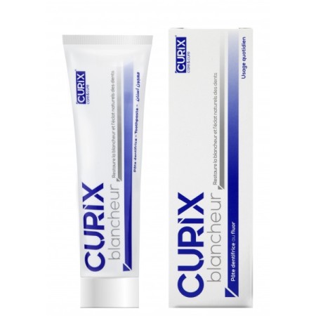 CURIX Dentifrice Blancheur ,75ml + brosse à dents gratuite