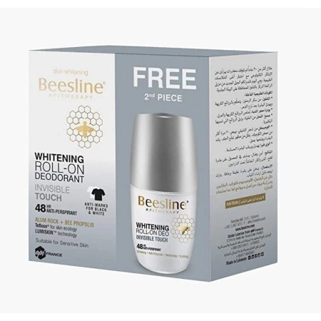 BEESLINE ROLL-ON DEO ECLAIRCISSANT INIVISIBLE TOUCH 4 EN 1 50ML1+1 GRATUIT