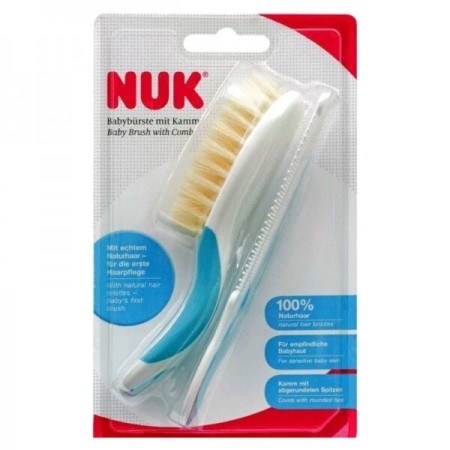 NUK Brosse Et Peigne Bleu