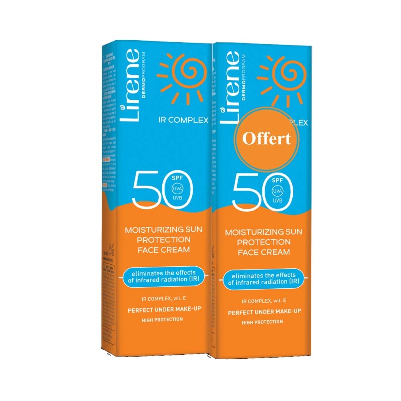 LIRENE ECRAN SPF50+ 40ML INVISIBLE VISAGE A BASE DE VIT E 1+1 OFFERT