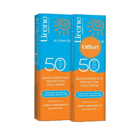 LIRENE ECRAN SPF50+ 40ML INVISIBLE VISAGE A BASE DE VIT E 1+1 OFFERT