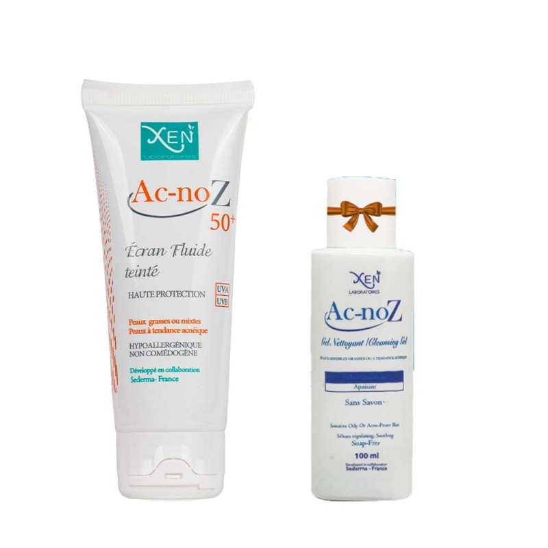 XEN AC-NOZ ECRAN TEINTÉ SPF50+ + AC-NOZ GEL 100 ML OFFERT