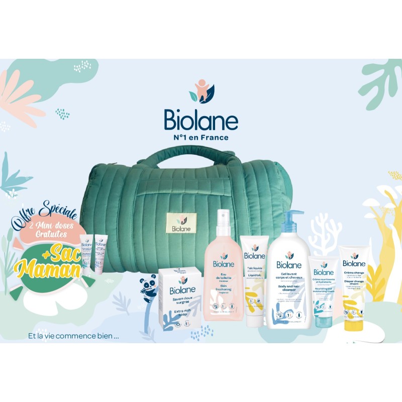 BIOLANE SAC MAMAN MATELASSE VERT