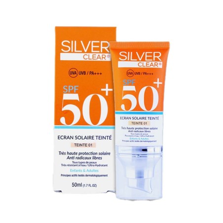 Silver Clear Ecran Solaire Teinté Beige Eclat 50 ML