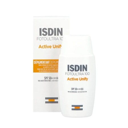 ISDIN ECRAN SOLAIRE ACTIVE UNIFY FUSION FLUIDE INVISIBLE SPF50+ 50ML