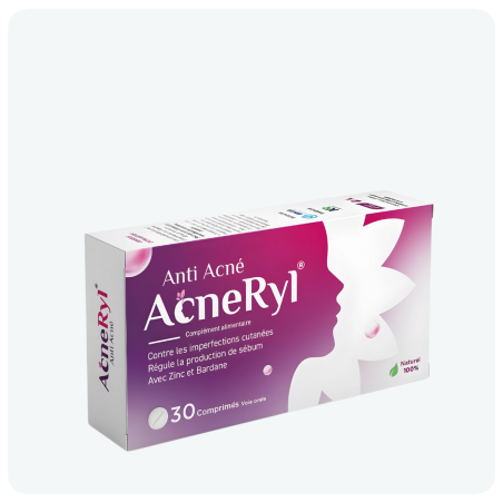 Acneryl Complément Alimentaire Anti Acné 30 Comprimés