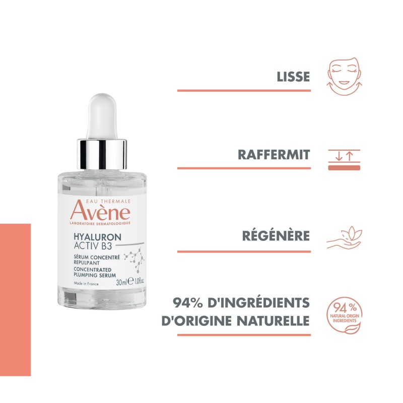 AVENE HYALURON SERUM ACTIV B3 SERUM CONCENTRE REPULPANT 30 ML