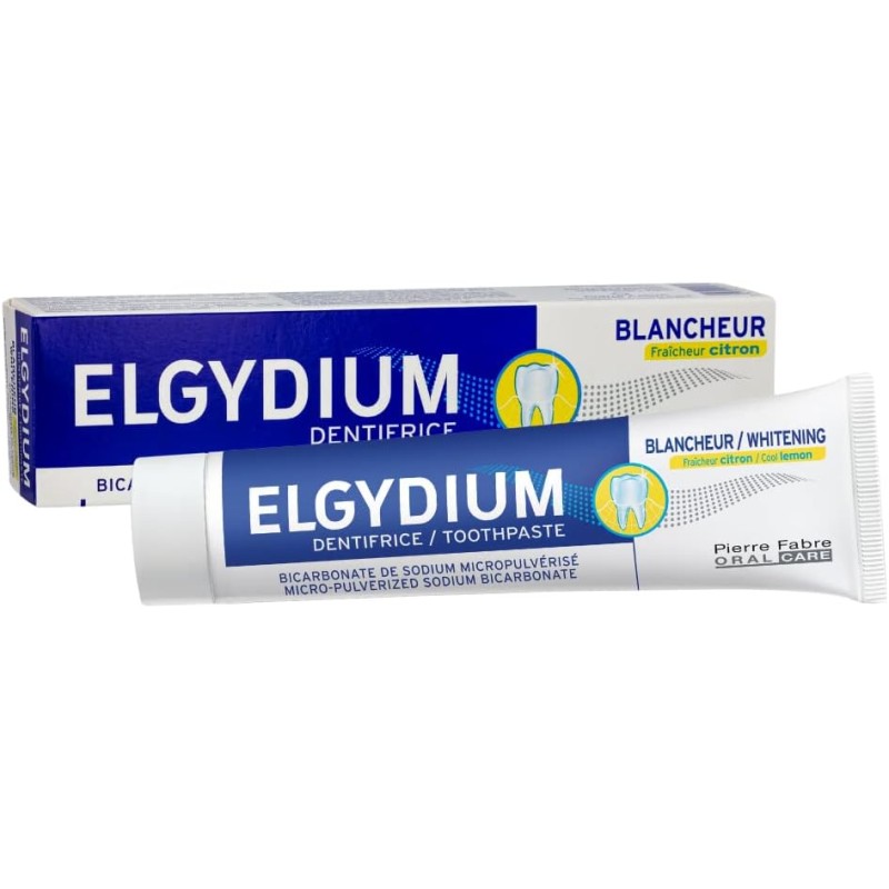 ELGYDIUM Blancheur fraîcheur citron - dentifrice 75 ML