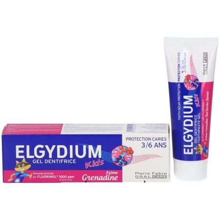 ELGYDIUM KIDS DENTIFRICE GRENADINE 50ML 2-6 ANS