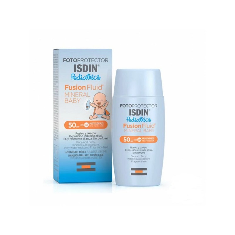 ISDIN PHOTOPROTECTION ECRAN SOLAIRE FUSION FLUID MINERAL BABY SPF50+ 50ML