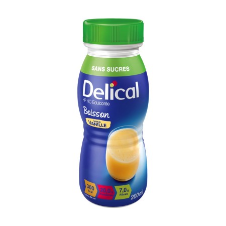 DELICAL BOISSON VANILLE SANS SUCRE 200ML