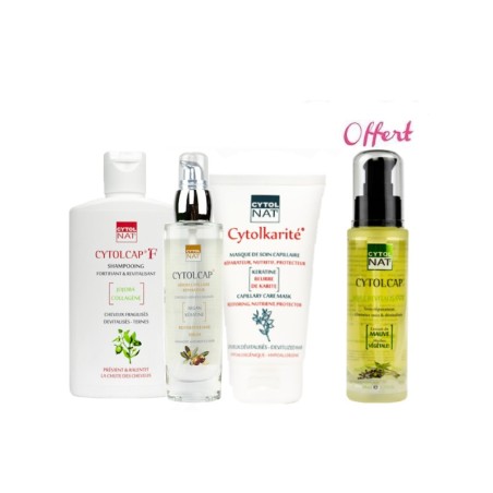 Pack CytolCap - CytolCap Shampoing 200ml + CytolCap Serum 50ml+ CytolKarite 150ml + CytolCap Huile gratuit