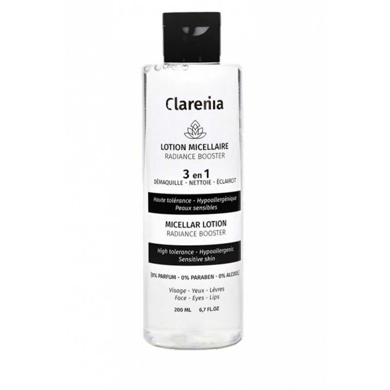 CLARENIA LOTION MICELLAIRE RADIANCE BOOSTER 3EN1 200ML