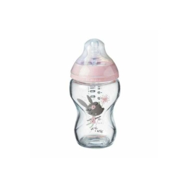 Tommee Tippee Biberon En Verre Rose 0m+ CTN 250ml