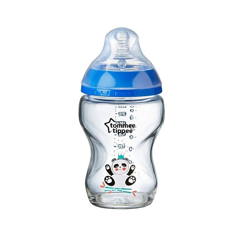 Biberon en Verre Bleu Closer to Nature 250 ml 0M+ -Tommee Tippee