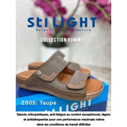 Claquette orthopédique - homme - TAUPE zs05