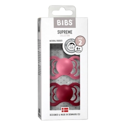 Bibs Sucette Supreme coral/ruby 6-18m Lot De 2