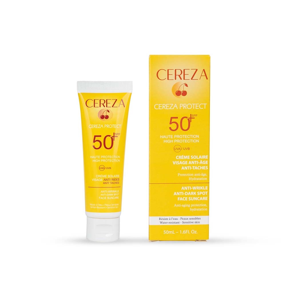 CEREZA CREME SOLAIRE 3EN1 ANTI AGE ET ANTI TACHE 50ML