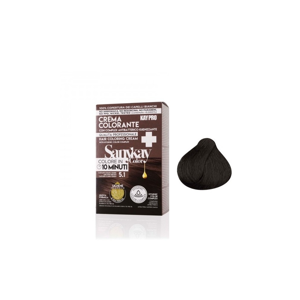 SanyKay Crème colorante express chatain clair cendré 5.1 60 ml