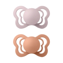 Bibs Sucette Couture Pink Plume-Peach 6-18M Lot De 2
