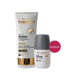 BEESLINE COFFRET Gel Nettoyant Éclaircissant Visage 4 en1 150ml +DEO INVISIBLE GRATUIT