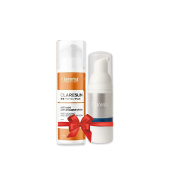 CLARENIA CLARESUN ECRAN ANTI AGE ANTI PIGMENTATION SPF50+ 50ML+MOUSSE NETTOYANTE HYDRATANTE 50ML(OFFERT)