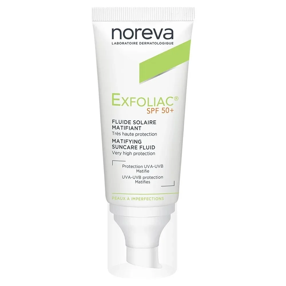 NOREVA EXFOLIAC FLUIDE SOLAIRE MATIFIANT SPF50+ 40ML