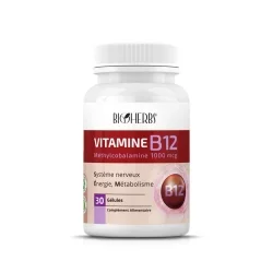 BIOHERBS - VITAMINE B12 30 GELULES