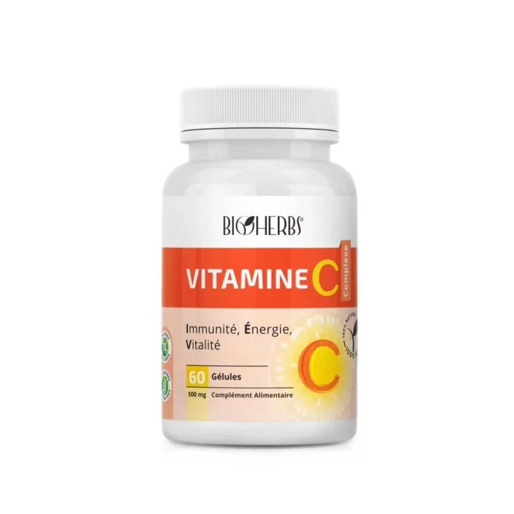 BIOHERBS - VITAMINE C COMPLEXE 60 GELULES BIOHERBS - VITAMINE C COMPLEXE 60 GELULES