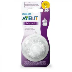 Avent 2 Tétines Naturel 0m+