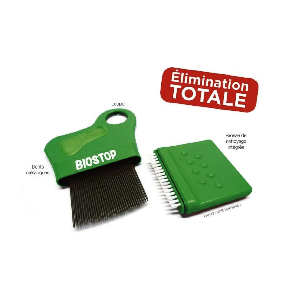Biostop Peigne Anti Poux Manuel Métallique