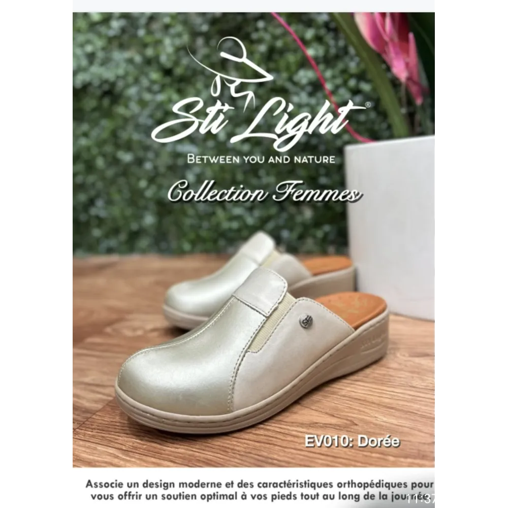STI Sabot orthopédique - femme - dorée EV10 STI Sabot orthopédique - femme - dorée EV10