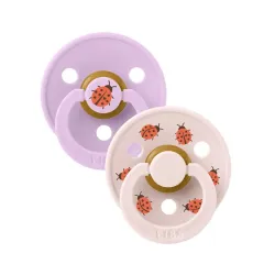 BIBS NATURAL RUBBER Lot de 2 Taille 1 (0+ mois)