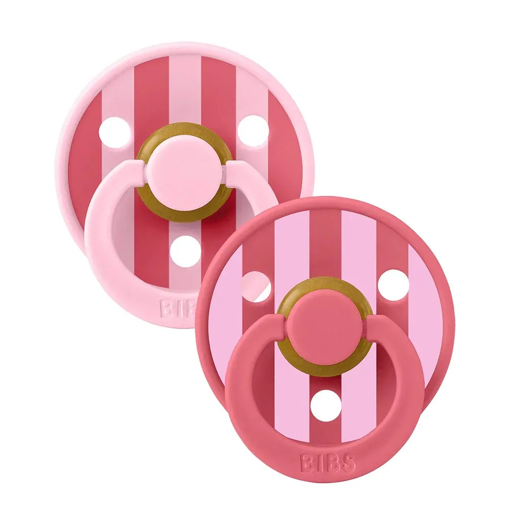 BIBS NATURAL RUBBER Lot de 2 Taille 1 (0+ mois)