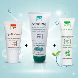 Pack CytolNat - Gel nettoyant CytolClean 175 ml + Ecran cytolsun max invisible + cytol basic 50ml