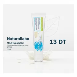 Naturallabo MILK Hydratation – Crème hydratante visage main corps SPF 30 – 50ml