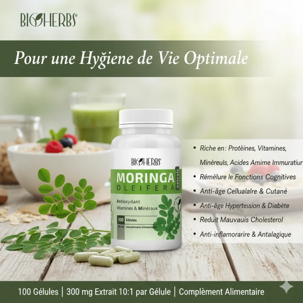 BIOHERBS - MORINGA OLEIFERA 100 GELULES