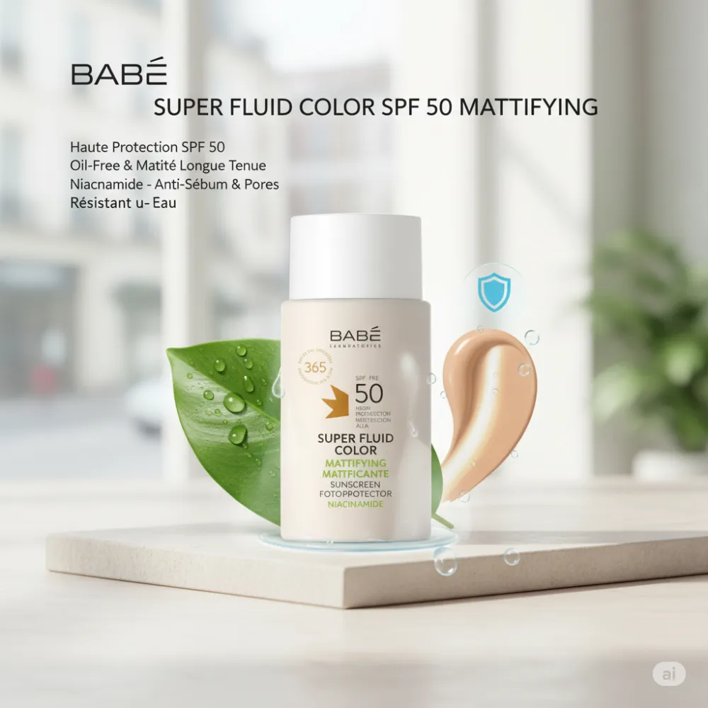 BABE Super Fluid Color Mattifying SPF 50 50ML BABE Super Fluid Color Mattifying SPF 50 50ML
