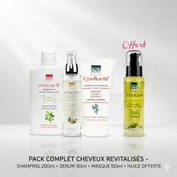 Pack CytolCap - CytolCap Shampoing 200ml + CytolCap Serum 50ml+ CytolKarite 150ml + CytolCap Huile gratuit