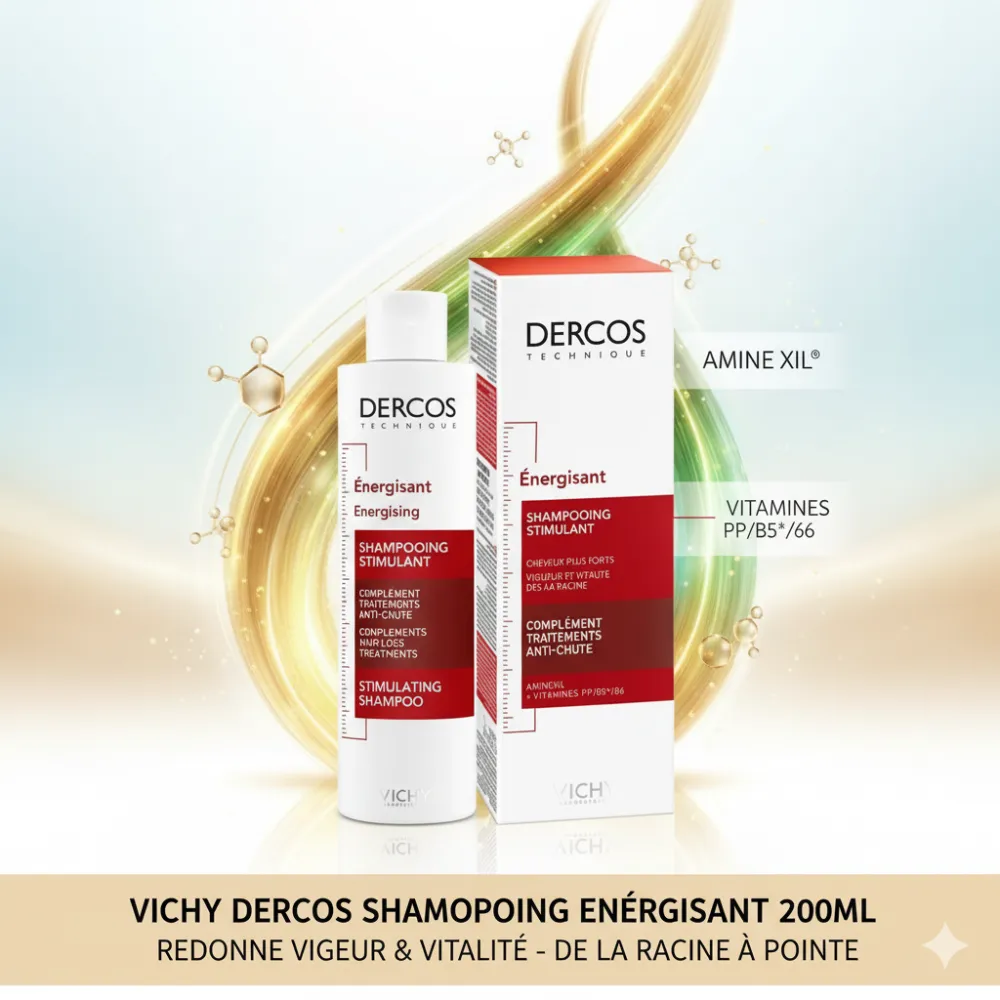 VICHY DERCOS SHAMPOOING ENERGISANT 200ML