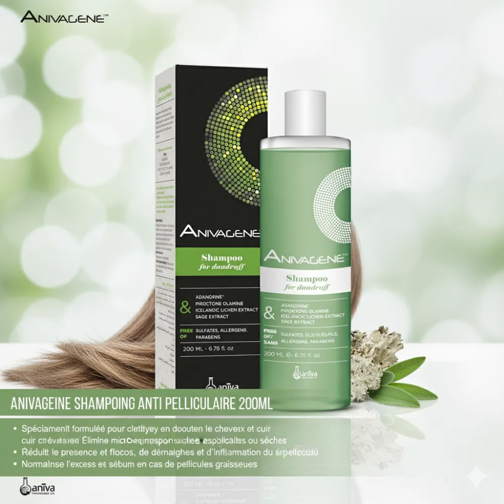 ANIVAGENE SHAMPOOING ANTI PELLICULAIRE 200ML ANIVAGENE SHAMPOOING ANTI PELLICULAIRE 200ML