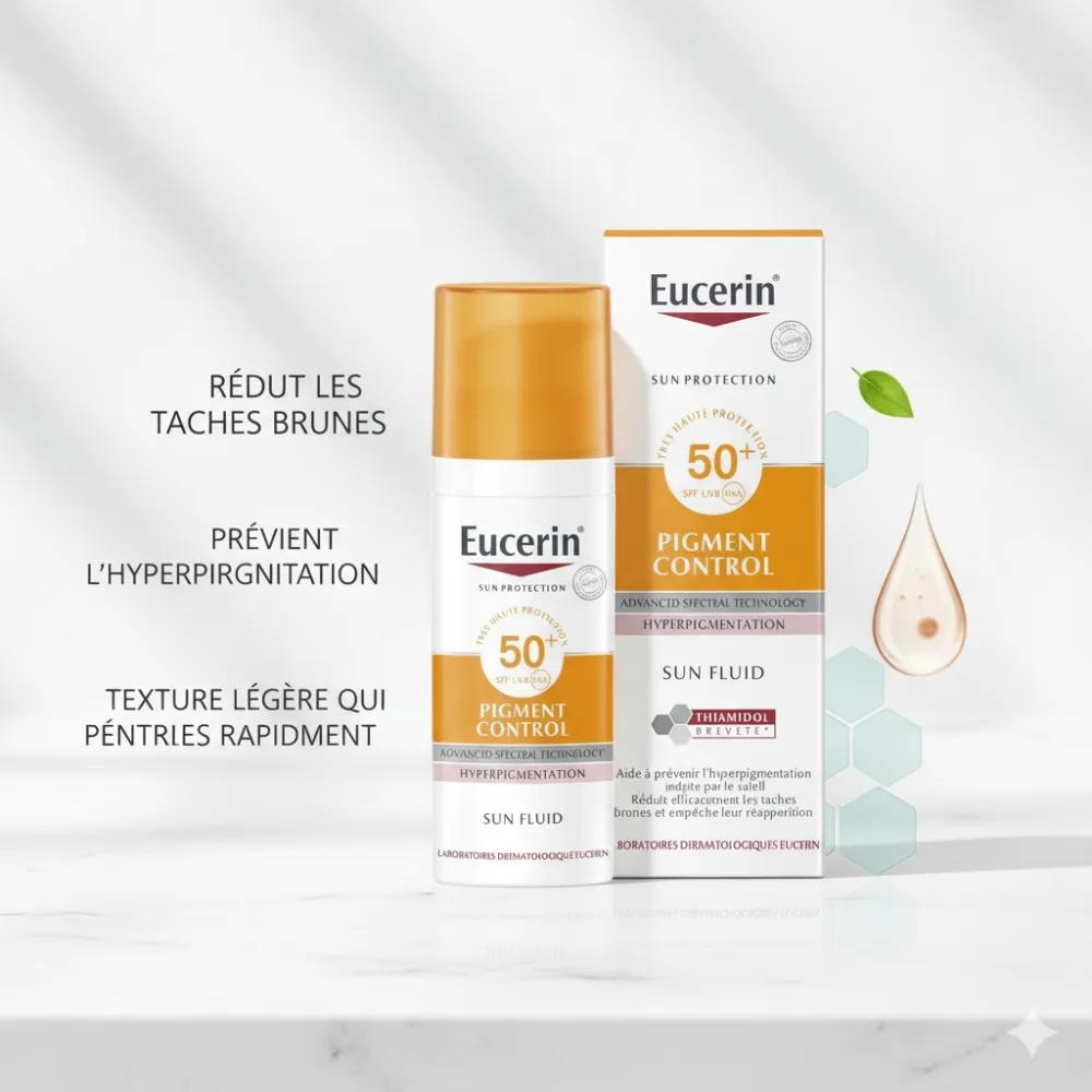 Eucerin Pigment Control Fluid SPF50+ Solaire Anti Taches 50ml