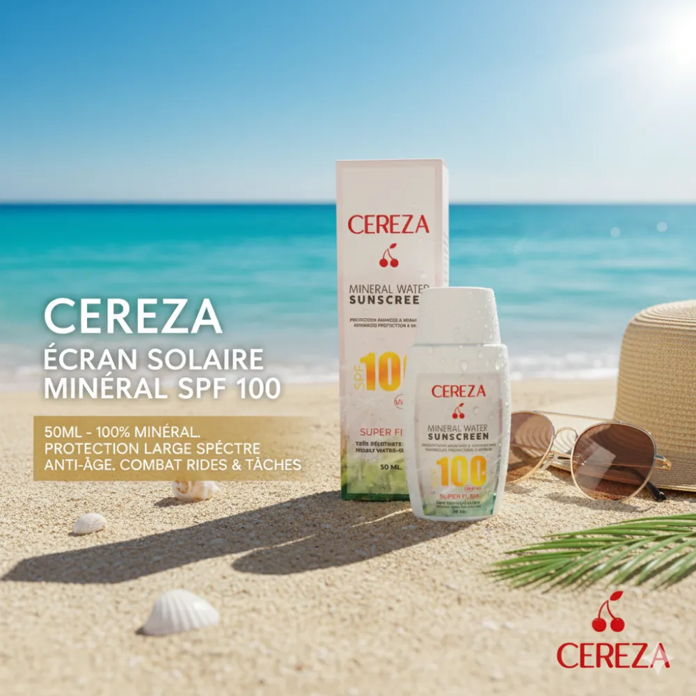 cereza écran solaire mineral water spf100 50ml